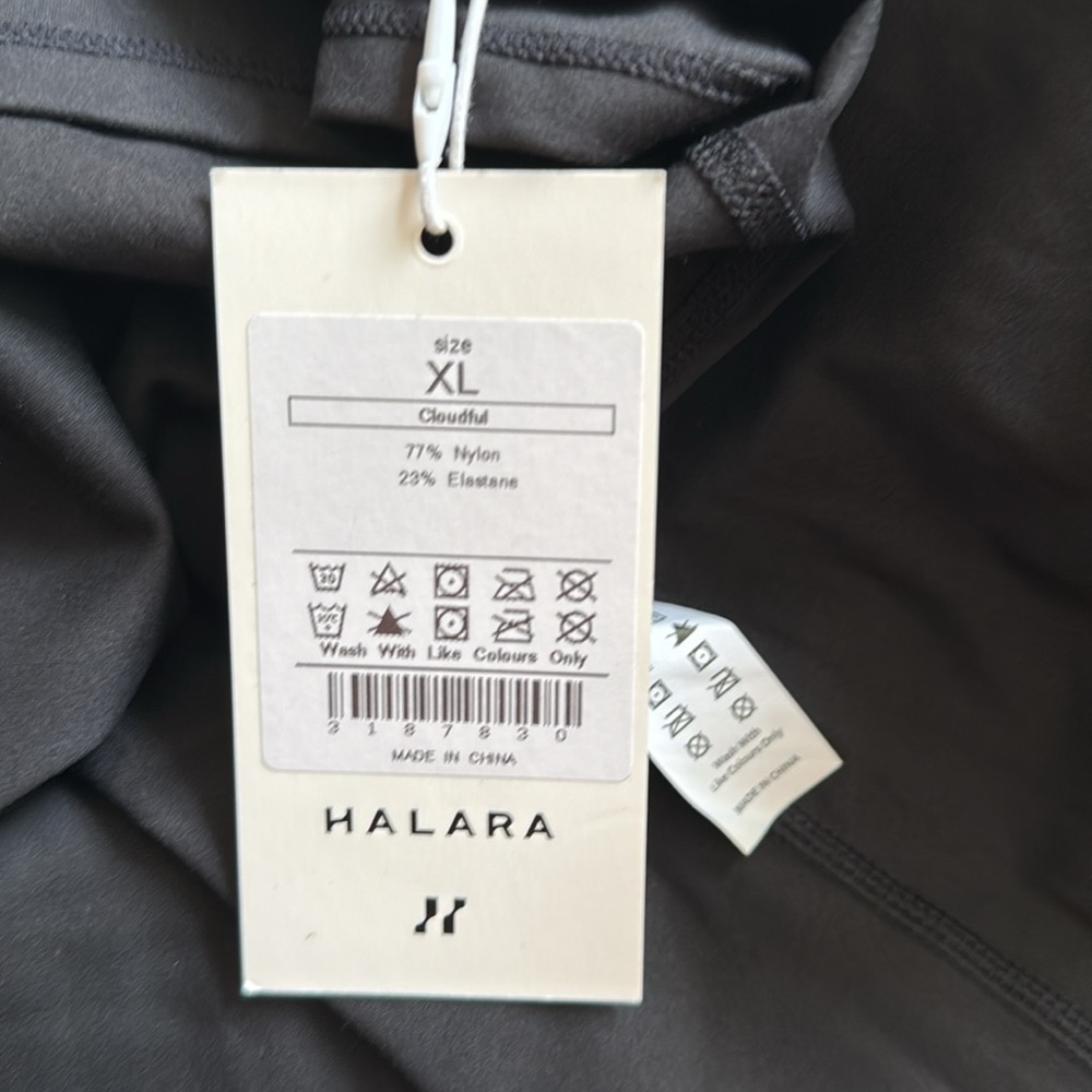 Halara Black NWT XL Back Athletic Dress w/ Built In Bra & Shorts Cloudful Fabric - Picture 5 of 7